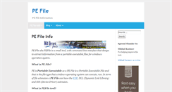 Desktop Screenshot of pefile.net